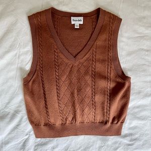 Brown Quinn Sweater Vest
